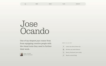 Jose Ocando website preview