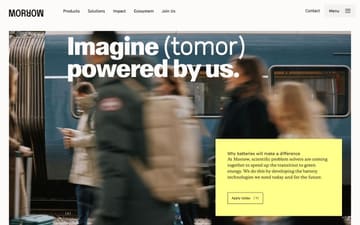 Morrow website preview
