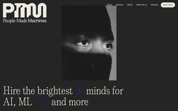 People Made Machines website preview