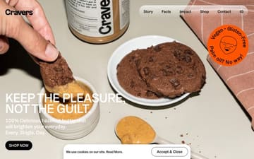 Cravers website preview