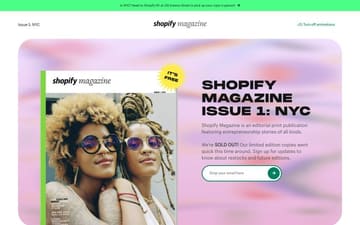 Shopify Magazine website preview