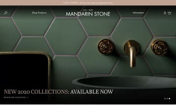 Mandarin Stone website preview