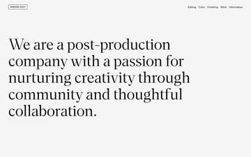 Modern Post website preview