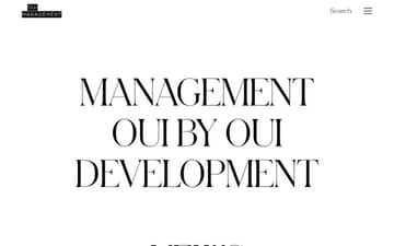 Oui Management website preview