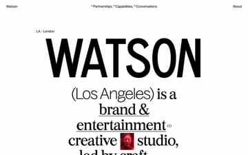 Watson website preview