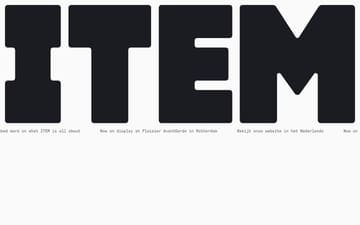 Item Amsterdam website preview