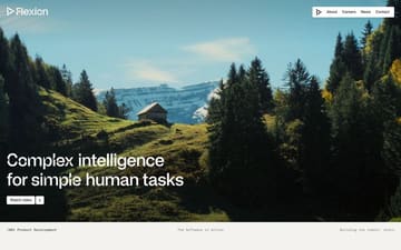 Flexion Robotics website preview