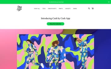 Cash app shop website preview