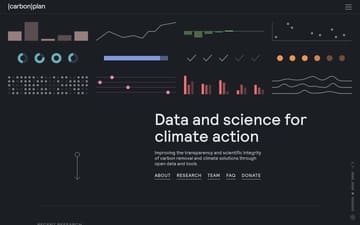 Carbonplan website preview