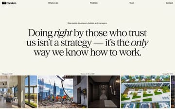 Tandem website preview