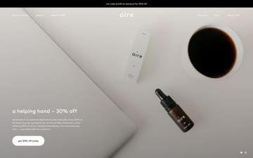 Aire website preview
