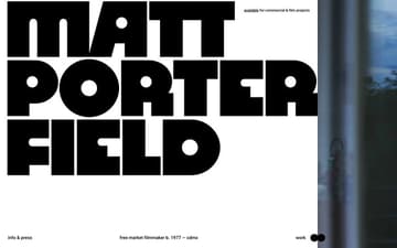 Matthew Porterfield website preview
