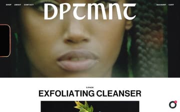 DPTMNT website preview
