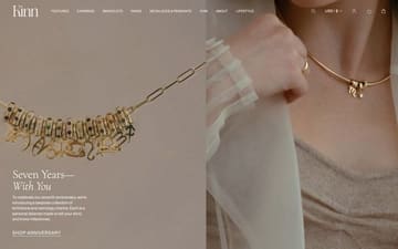 Kinn website preview