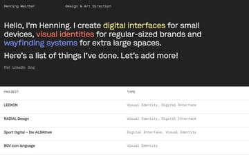 Henning Walther website preview