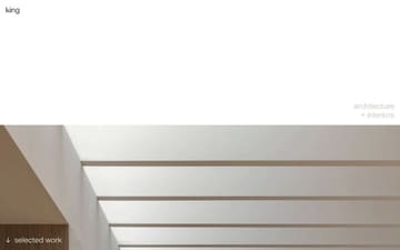 King Architecture website preview