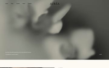 Aurea website preview