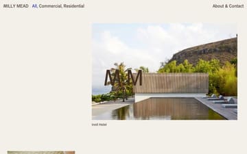 Milly Mead website preview