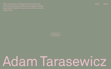 Adam Tarasewicz website preview