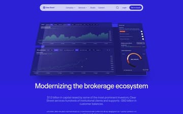 Clear Street website preview