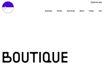Coupe au bol website preview