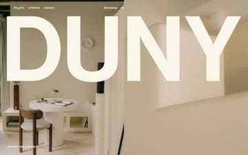 Duny Architecture website preview