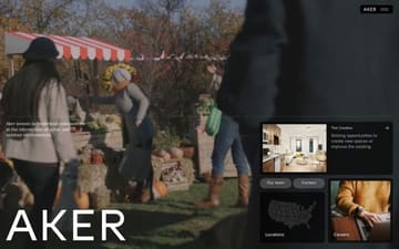 Aker website preview