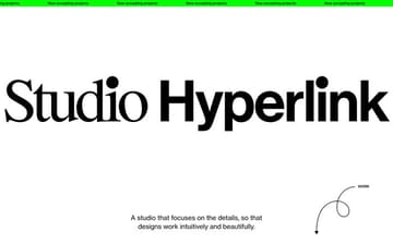 Studio Hyperlink website preview