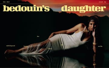 Bedouins Daughter website preview