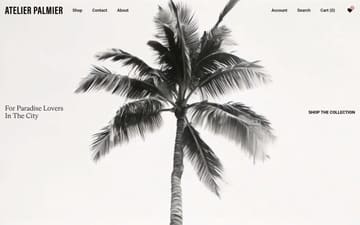 Atelier Palmier website preview
