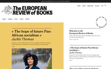 The European Review of Books website preview