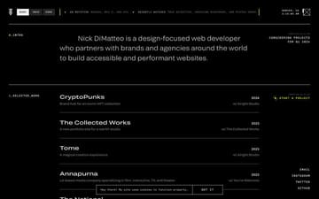 Nick DiMatteo website preview