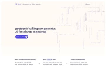 Poolside website preview