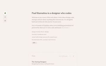 Paul Stamatiou website preview
