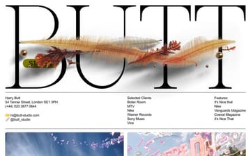 Butt studio website preview