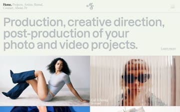 Mercredi Studio website preview
