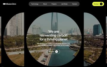 Mission Zero Technologies website preview