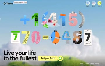 Tomo website preview