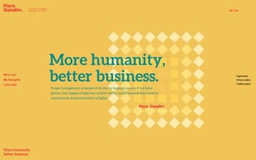 Piero Gandini. Strategic Consultant & Motivator of Change website preview