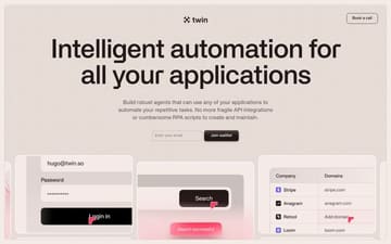 Twin website preview