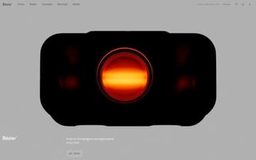 Bézier website preview