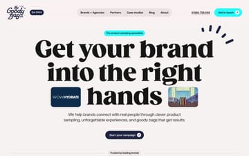 The Goody Bag Co website preview