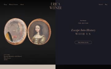 Erica Weiner website preview