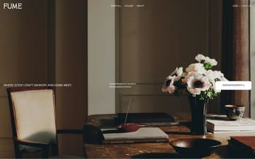 Fume website preview