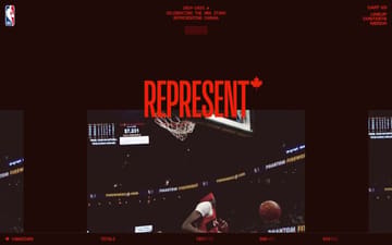 NBA Represent website preview