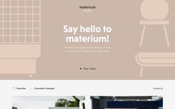 Materium website preview