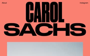 Carol Sachs website preview
