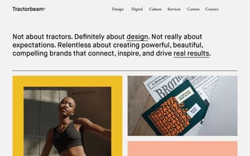 Tractorbeam website preview