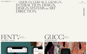 Dan Burrows website preview