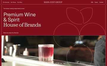Hans Just Group website preview